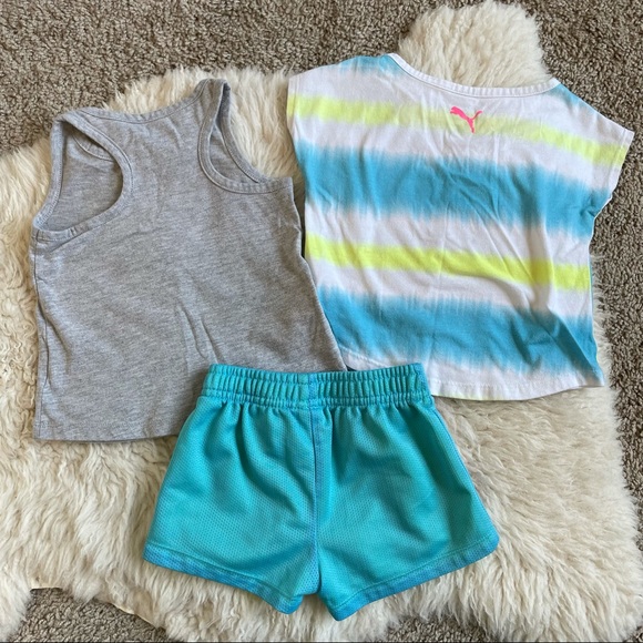 Puma | Baby Girls Short, Tank & Tee Set | 18mo - Picture 5 of 10